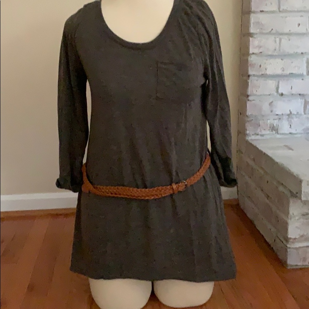 Vintage Havana Belted tunic T-shirt dress